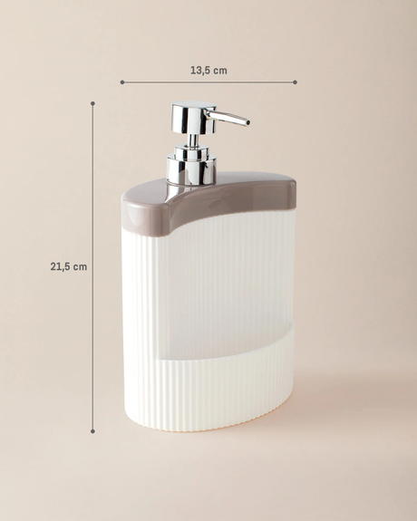 Durable Plastic Liquid Soap Dispenser - Modern Bathroom Style