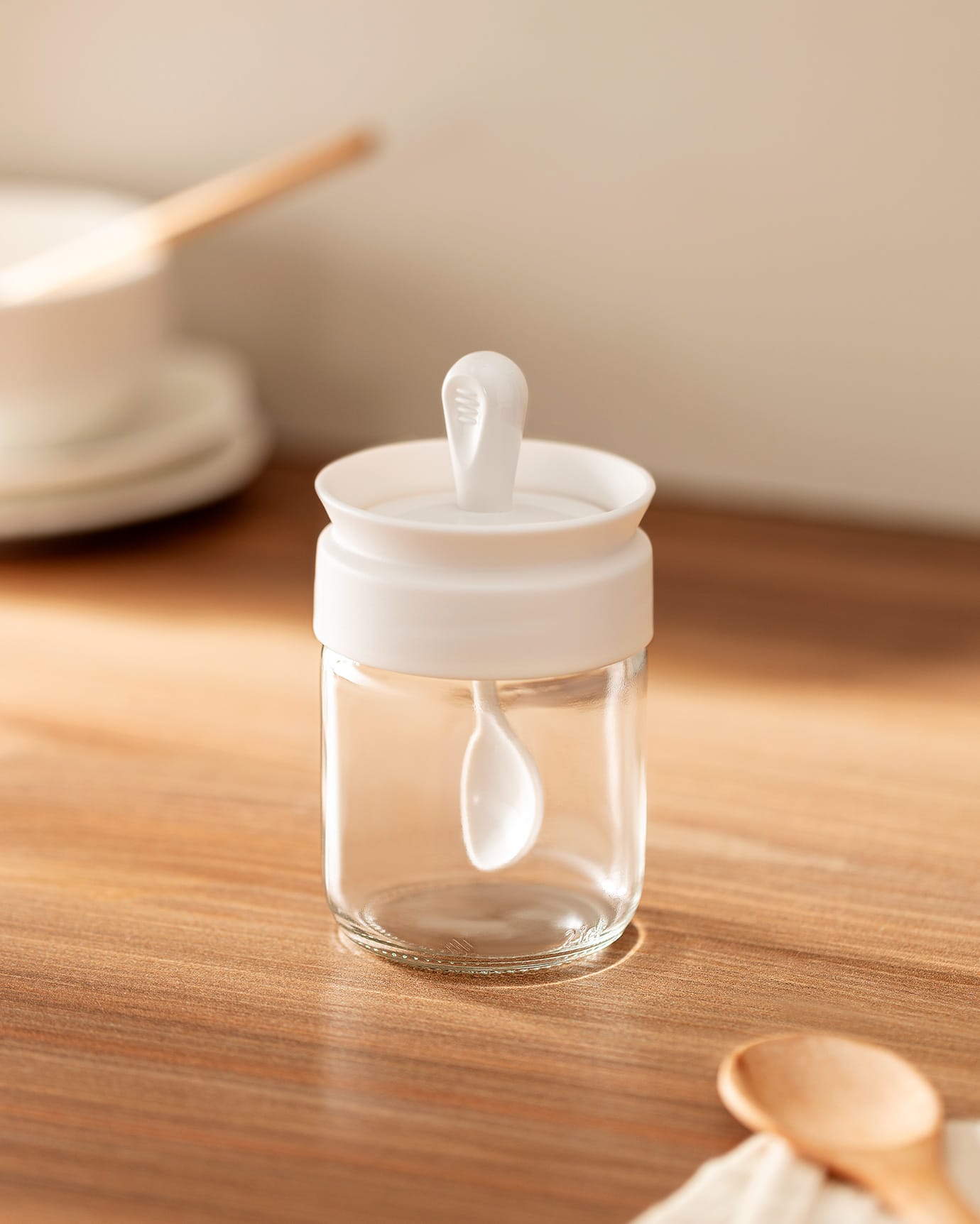Liana 210ml Spice Jar with Spoon - Food Storage Container