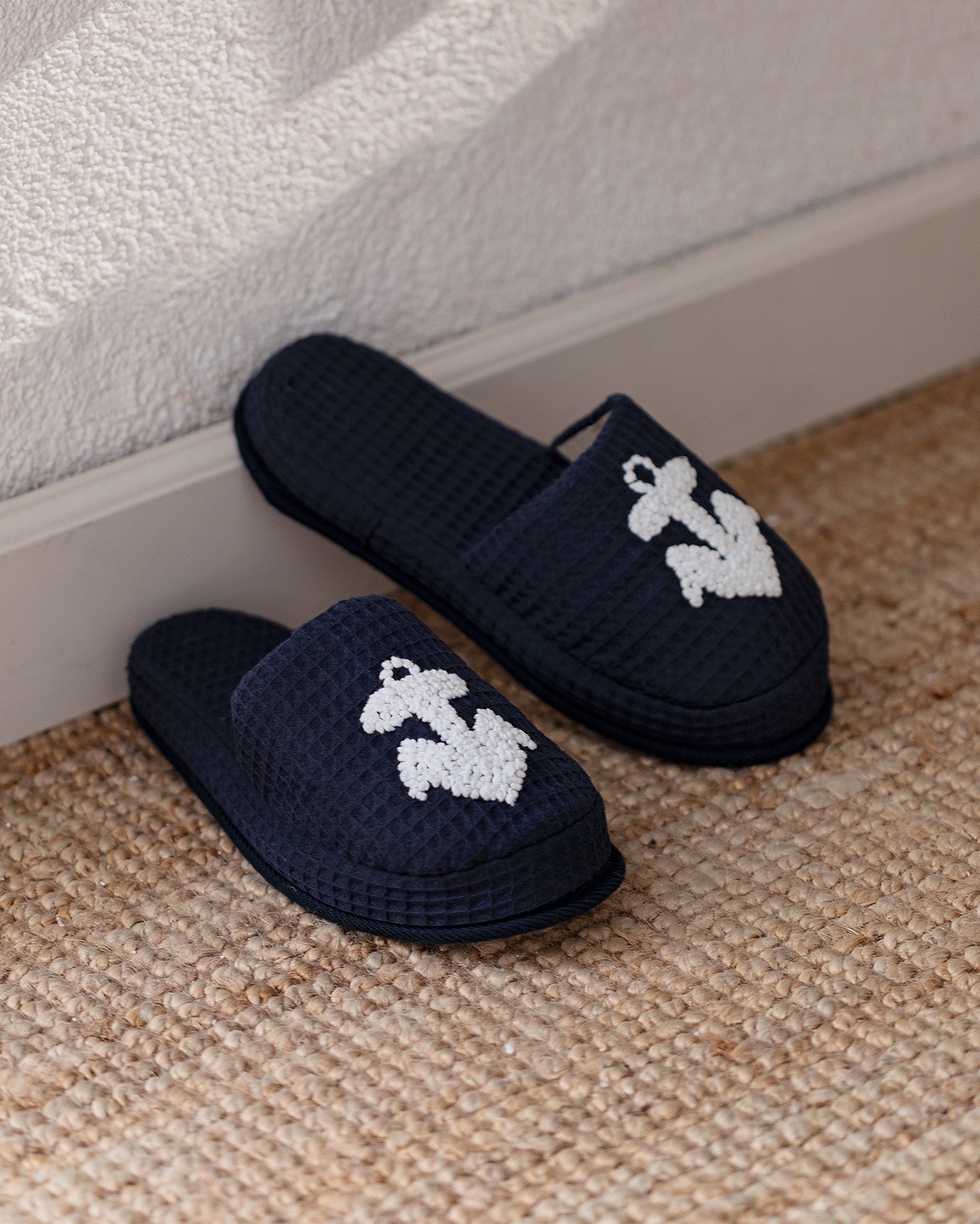 Set Accappatoio Kimono Unisex in Cotone 100% con Pantofole - Collezione Yacht