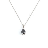 Collar colgante de ónix de plata esterlina 925 premium