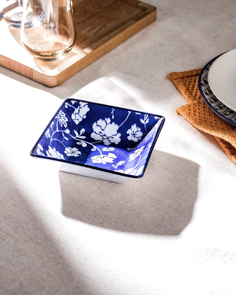 New Bone China Square Serving Bowl - Rêve Bleu Rennes