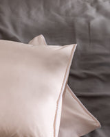 100% Cotton Pillowcase Set of 2 - Blush Pink & White