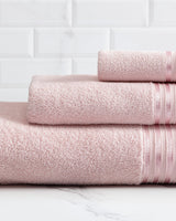 Serviette de bain 100 % coton - Design bordure Maynor doux