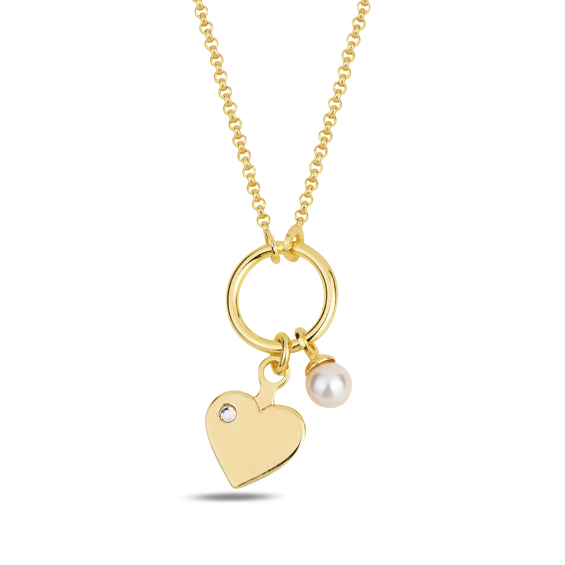 Lustrous Heart Pendant Necklace - Timeless Classic Design
