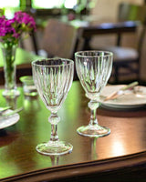 Clear Glass White Wine Glasses (Set of 4) - Voyage Collection