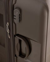 Large Hard Shell Travel Suitcase - Grey