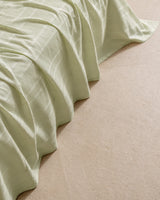 100% Cotton Single Bedding Set - Breathable Pique Weave