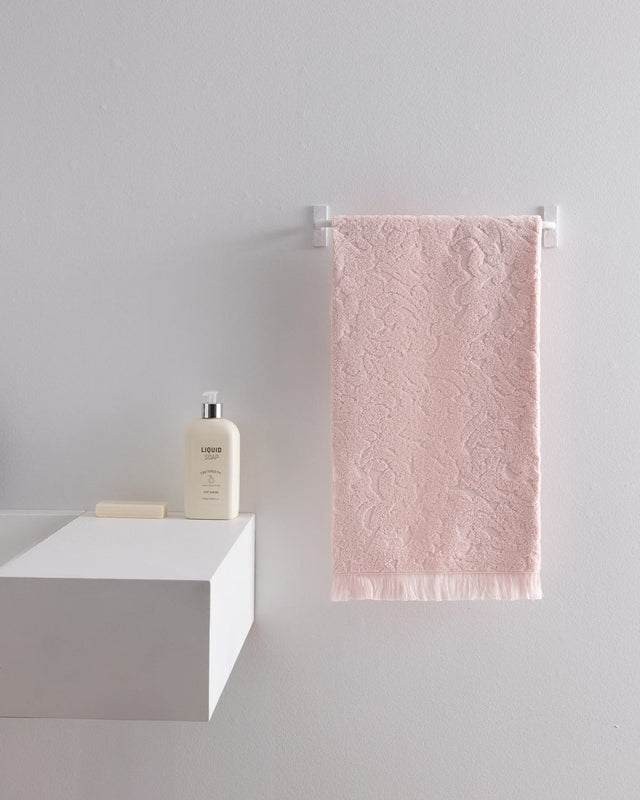 100% Cotton Face Towel - Soft, Absorbent & Quick-Dry Powder Pink