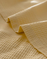 Mathilda King Size 100% Cotton Pike Bedspread Set - Yellow