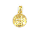 925 Sterling Silver Medusa Head Medallion Pendant - Mythic Design