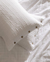 100% Cotton King Size Duvet Cover Set - Lumiere Armure Weave