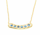 Elegant Sterling Silver Aurora Pendant Necklace with Zircon