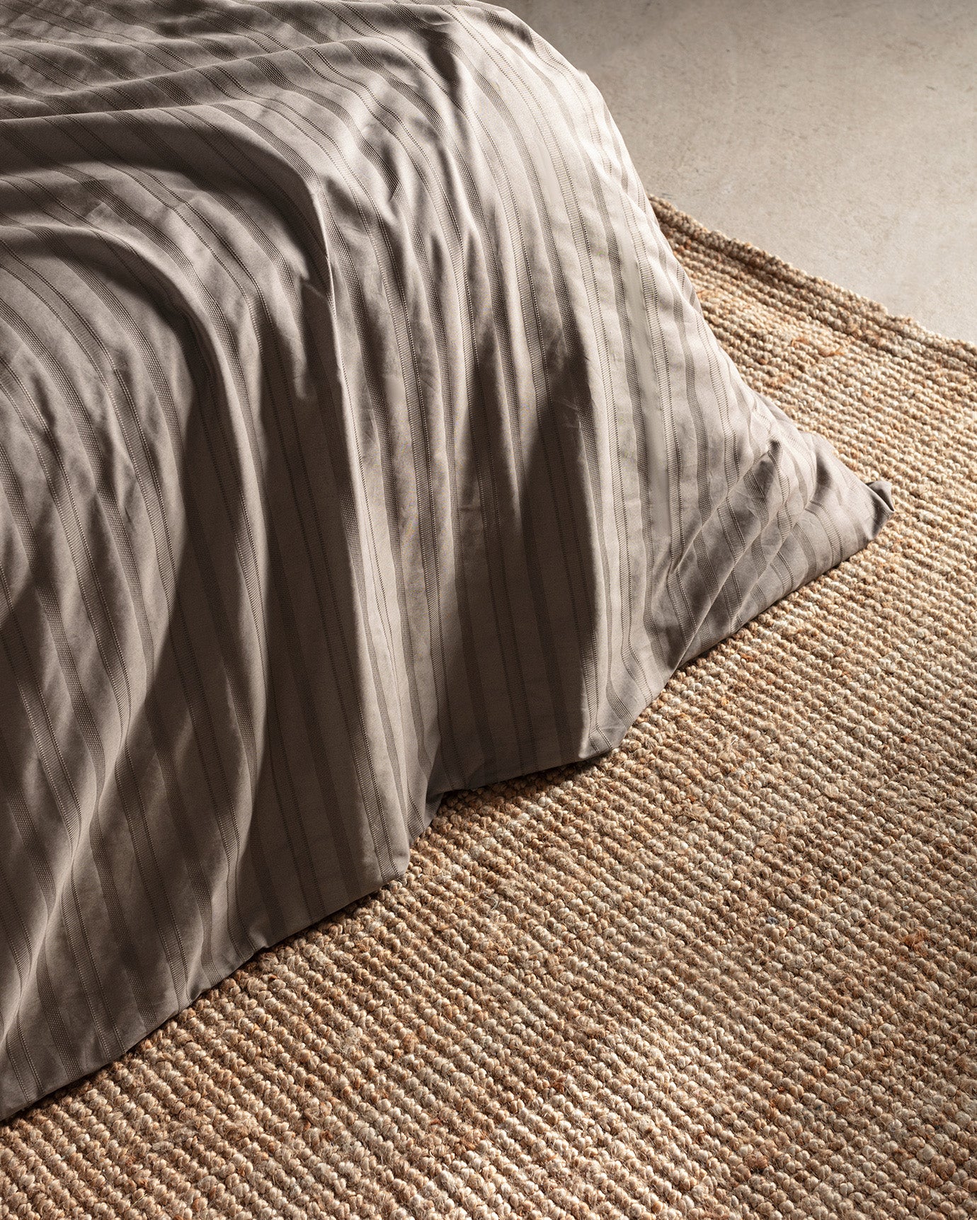 King Size 100% Cotton Dobby Weave Bedding Set, Taupe