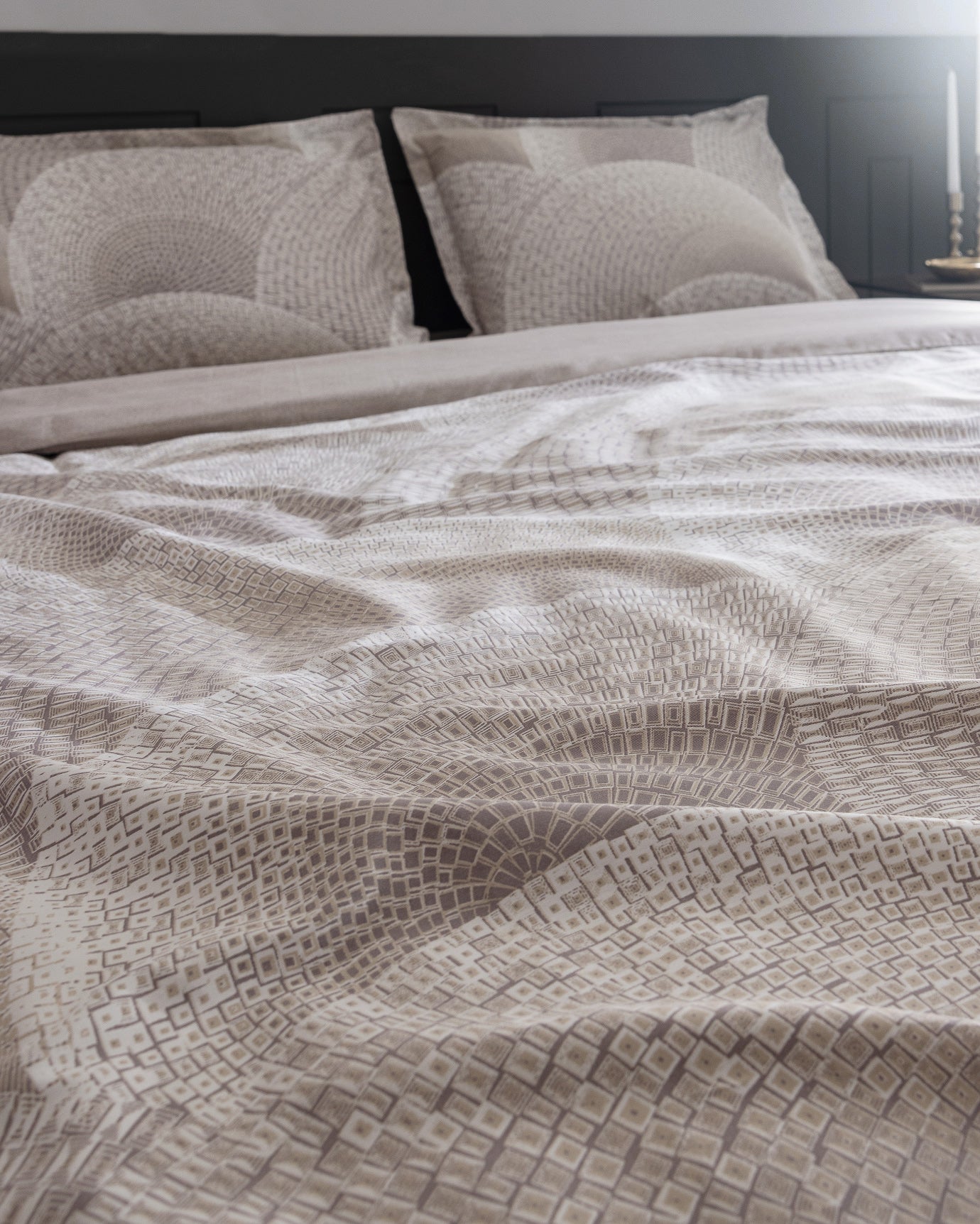 Rochelle King Size 100% Cotton Printed Sateen Duvet Cover Set