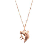 925 Sterling Silver Horse Head & Horseshoe Symbolic Necklace