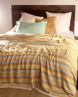 Cotton Blend Double Bedspread - Colorful Pattern