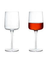 Glass 4-Piece Wine Glass Set - Elegant Musette Design