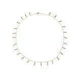 925 Sterling Silver Minimalist Dangle Bar Pendant Necklace