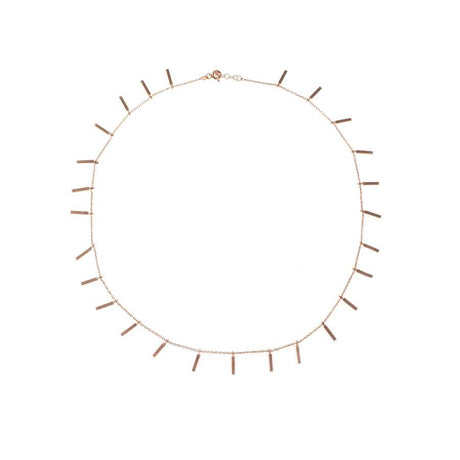 925 Sterling Silver Minimalist Dangle Bar Pendant Necklace