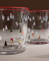 Clear Glass 4-Piece Water Glass Set - Sleek & Modern Geometric Design