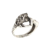 925 Sterling Silver Empowering Woman Figure Statement Ring