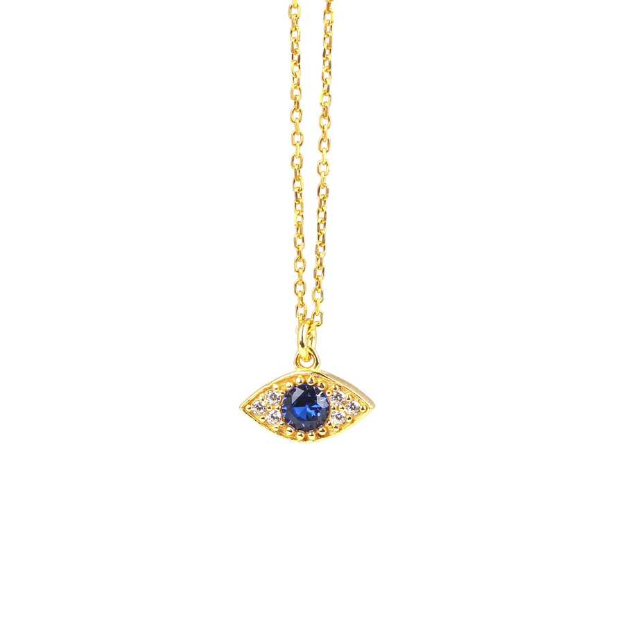 Premium 925 Sterling Silver Evil Eye Charm Necklace