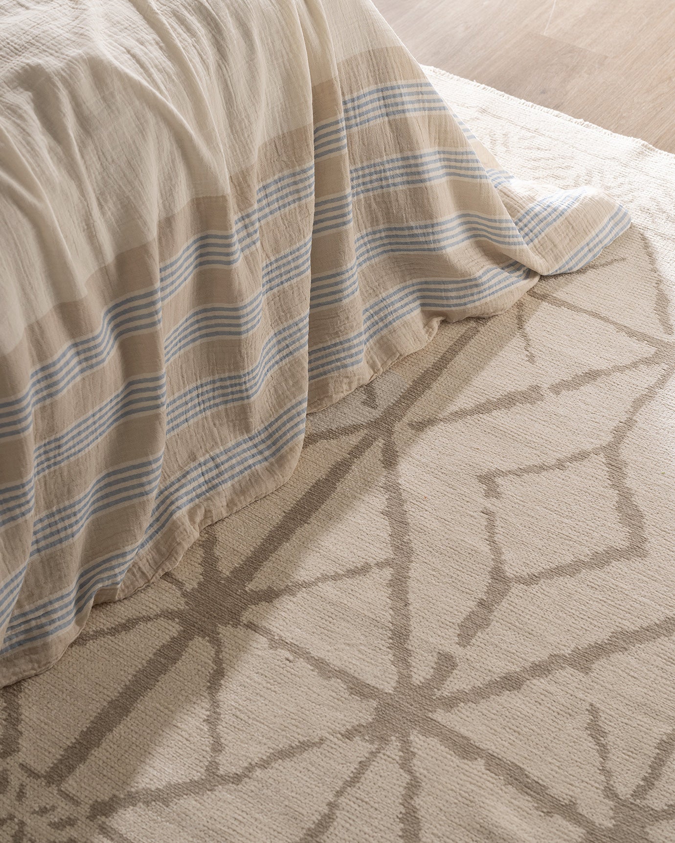 100% Cotton Muslin Double Duvet Cover Set - Yarn-Dyed, Soft & Breathable