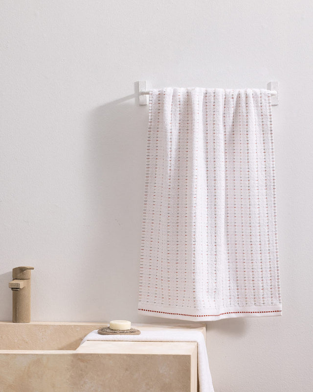 Cotton Blend Face Towel - Luxurious Grenat Pattern