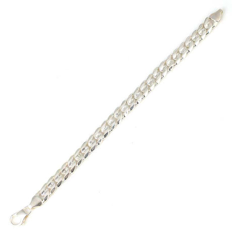 Professional 925 Sterling Silver Patterned Chain Bracelet