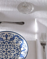 New Bone China Dining Plate - Reve Bleu Serenity Blue & White