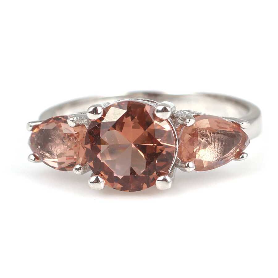 Anillo de piedra preciosa Zultanita de plata esterlina 925 premium