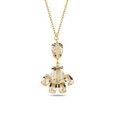 Colorful Crystal Flower Necklace - Modern Mixed Cut Design