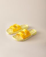Women's Yellow Benoit Style Comfort Slide Slipper