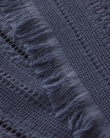 Luxury Indigo Twin Bedspread - Envelope Style Bed Cover
