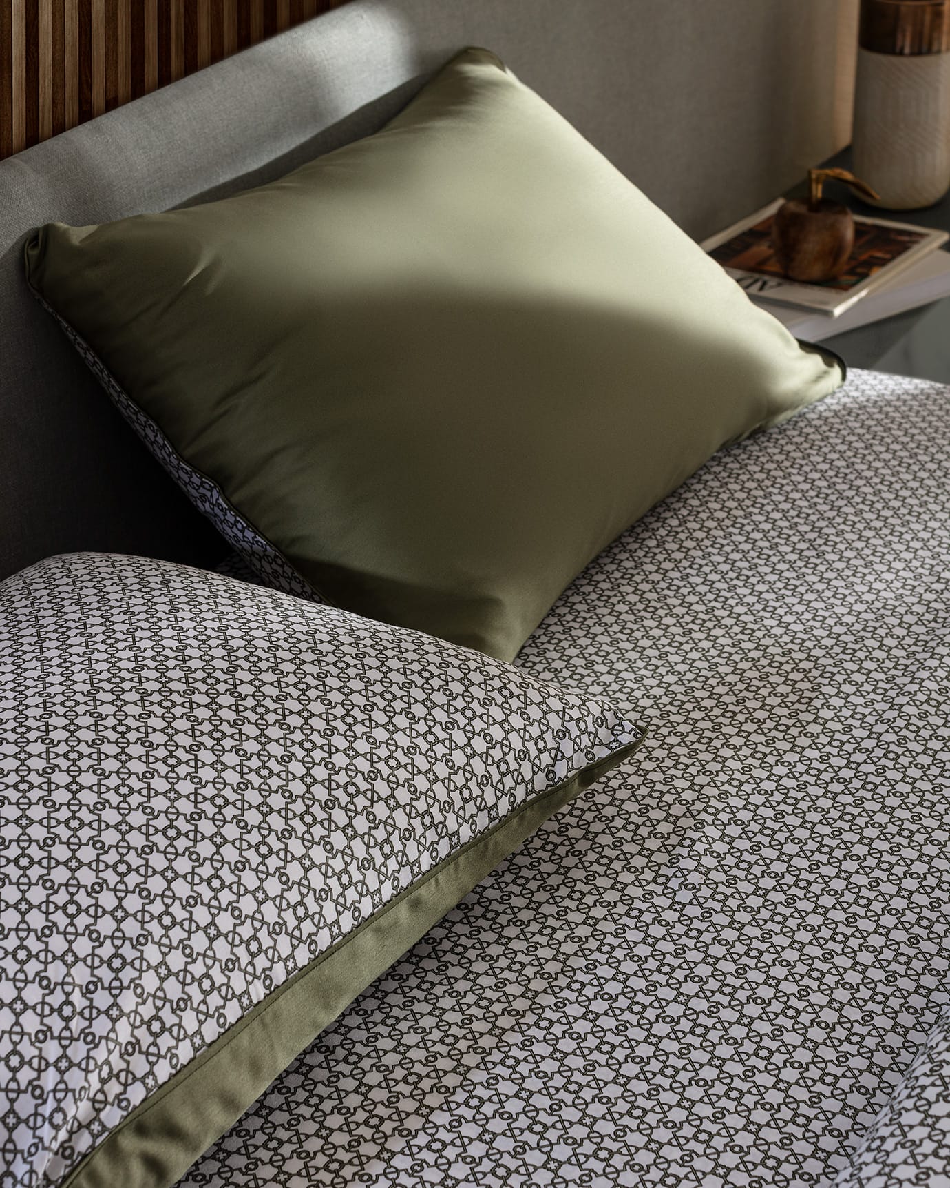 Dennie Double 100% Cotton Printed Sateen Duvet Cover Set