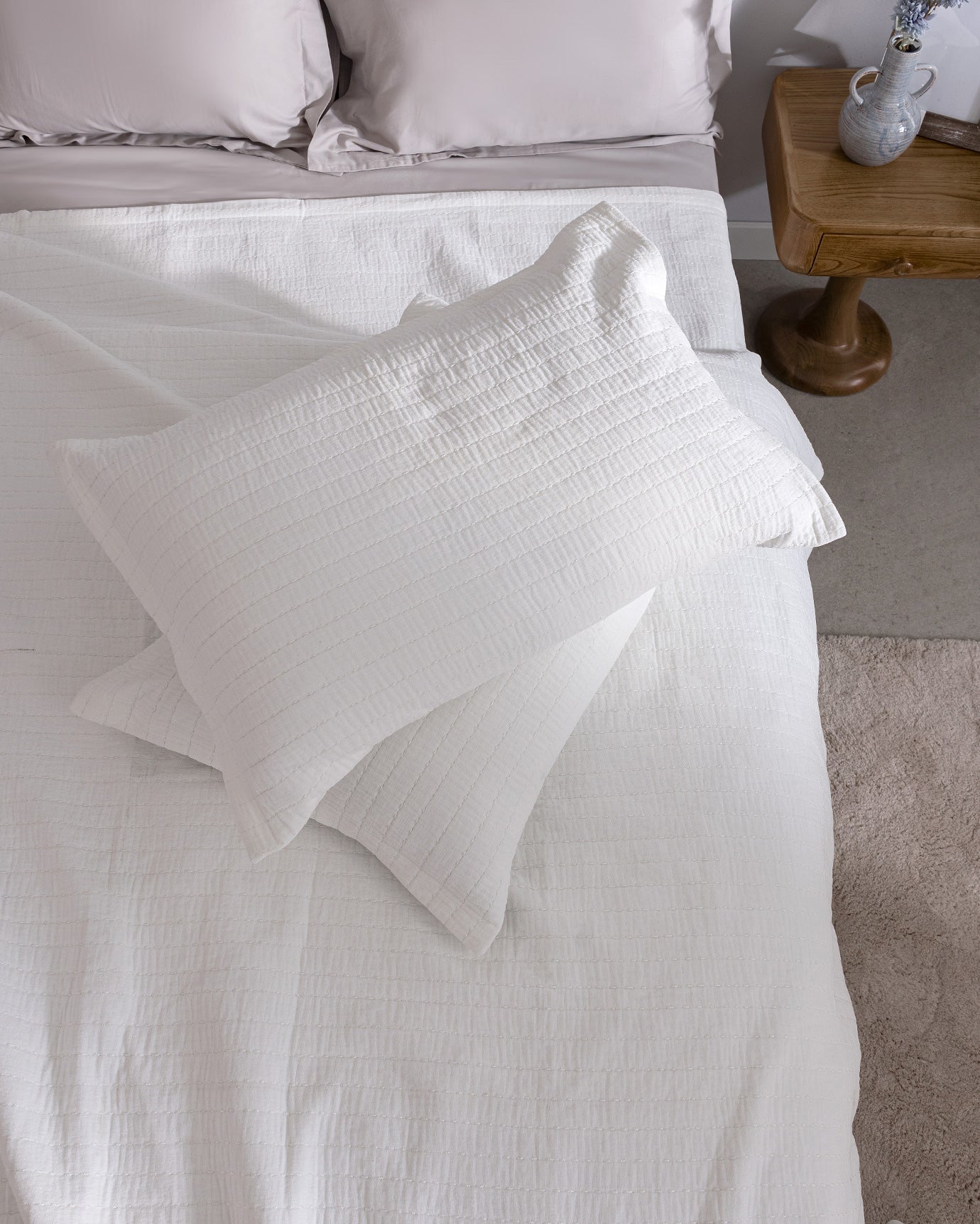 Feolette Double Bedspread - Quilted Bed Cover for Bedroom