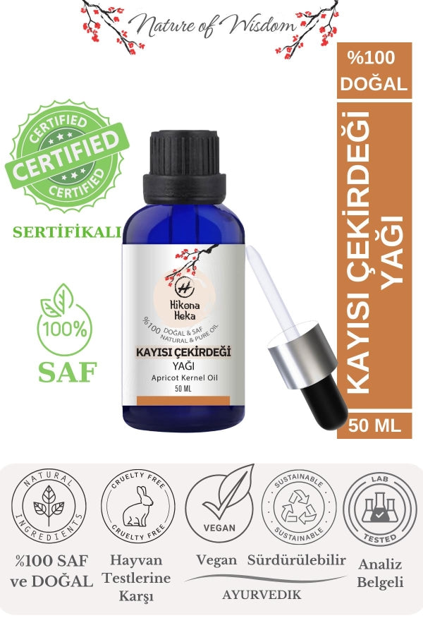 Pure Cold-Pressed Apricot Kernel Oil