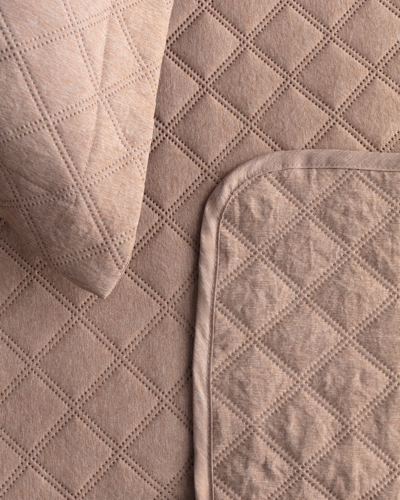 Soft Cotton Single Bedspread - Inviting Terracotta Shade