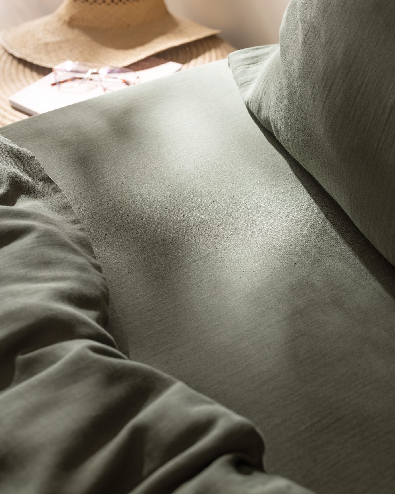 100% Cotton Muslin Single Duvet Cover Set - Soft & Breathable Comfort