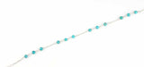 925 Sterling Silver Multi-Stone Turquoise Anklet