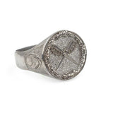 Premium Authentic 925 Sterling Silver Cross Sword Motif Mens Ring