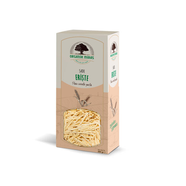 Organic Plain Turkish Noodles - Traditional Pasta, 250g