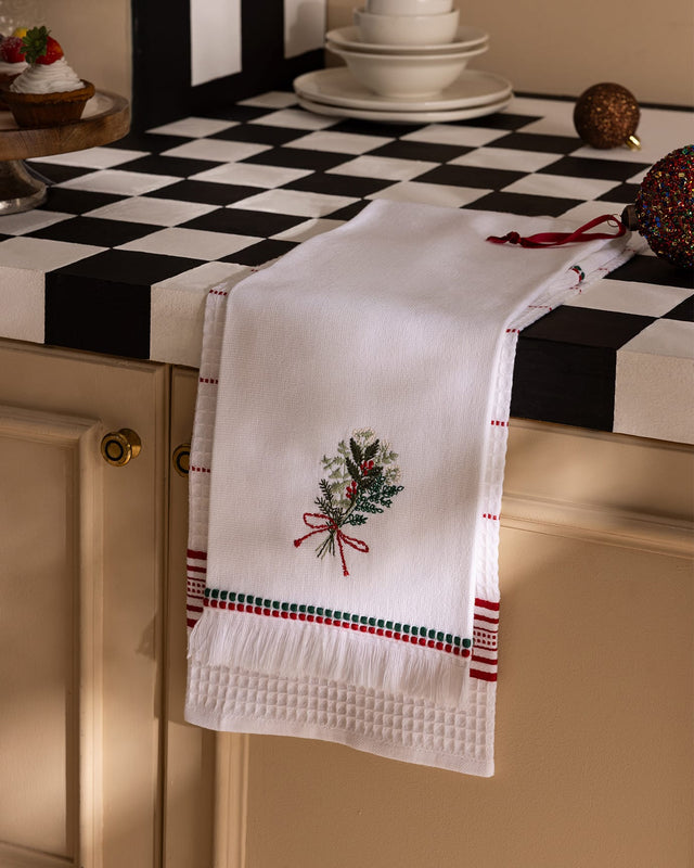 100% Cotton Kitchen Towel Set, 2-Piece - Soft & Absorbent