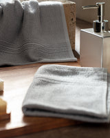 100% Cotton Striped Dobby Hand Towel Set - 2 Pack