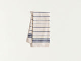 100% Cotton Kitchen Drying Cloth - Ecru & Navy Two-Tone Design