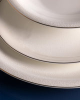 Fine Bone Porcelain 6-Person Dinner Set - Timeless White