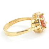 Anillo cuadrado de piedra preciosa Zultanita de plata esterlina premium