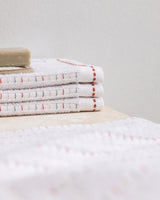 Cotton Blend 4-Piece Hand Towel Set - Grenat Pattern