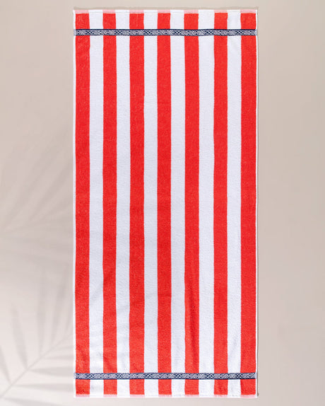Soft Cotton Beach Towel - Vibrant Yarn-Dyed Design
