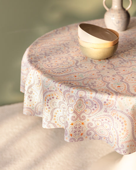 Easy-Care PVC Tablecloth - Nautical Anchor Design